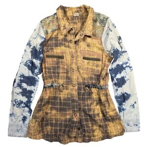 Gimmicks by BKE Snap Front Shirt Womens Small Boho Western Cowgirl Outdoors